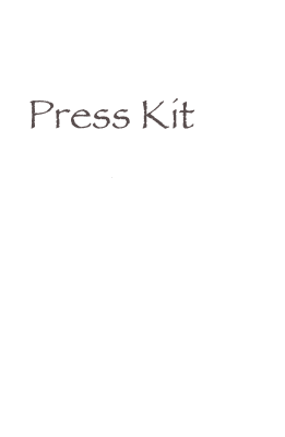 
Press Kit

Onesheet
Performance Video Clips